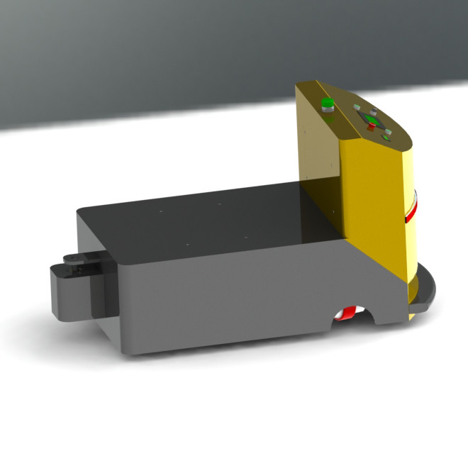 Trattore del trattore del AGV del magazzino con navigazione laser/magnetica